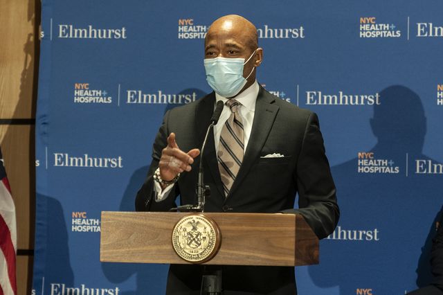 When Mayor Eric Adams visited NYC Health + Hospitals/Elmhurst on January 5th, 2022, he promised resources to the city's public hospitals to fight COVID. This spring, Elmhurst cut 20% of its testing hours, while other city-run sites in the surrounding area closed altogether.